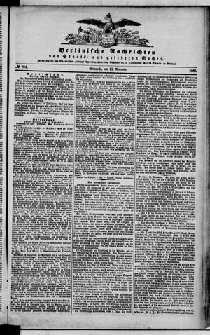 Berlinische Nachrichten von Staats- und gelehrten Sachen on Nov 11, 1863