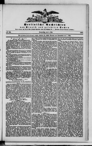 Berlinische Nachrichten von Staats- und gelehrten Sachen vom 05.05.1864