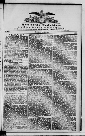 Berlinische Nachrichten von Staats- und gelehrten Sachen vom 14.05.1864