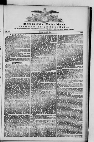Berlinische Nachrichten von Staats- und gelehrten Sachen vom 20.05.1864