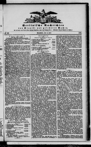 Berlinische Nachrichten von Staats- und gelehrten Sachen vom 04.06.1864
