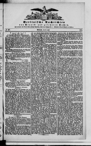 Berlinische Nachrichten von Staats- und gelehrten Sachen on Jul 6, 1864