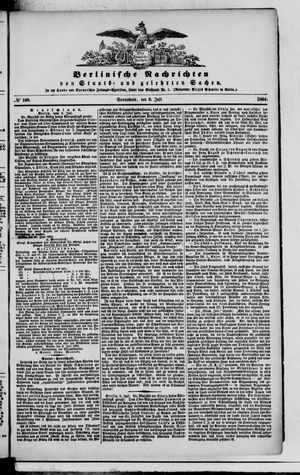 Berlinische Nachrichten von Staats- und gelehrten Sachen on Jul 9, 1864