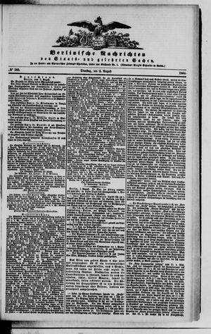 Berlinische Nachrichten von Staats- und gelehrten Sachen on Aug 2, 1864