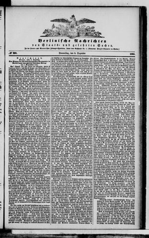 Berlinische Nachrichten von Staats- und gelehrten Sachen vom 08.12.1864