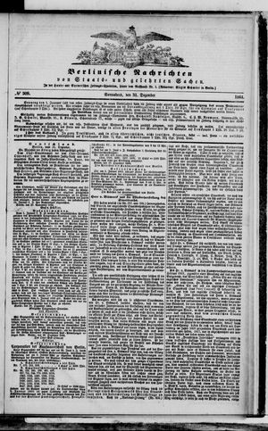 Berlinische Nachrichten von Staats- und gelehrten Sachen vom 31.12.1864