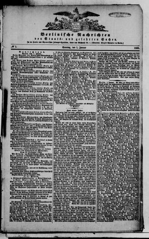 Berlinische Nachrichten von Staats- und gelehrten Sachen vom 01.01.1865