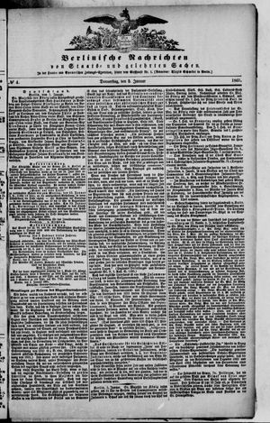 Berlinische Nachrichten von Staats- und gelehrten Sachen on Jan 5, 1865