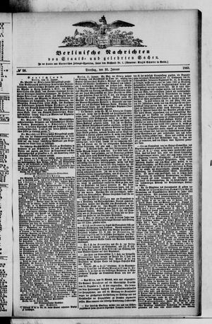 Berlinische Nachrichten von Staats- und gelehrten Sachen vom 31.01.1865