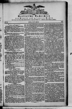 Berlinische Nachrichten von Staats- und gelehrten Sachen vom 03.02.1865