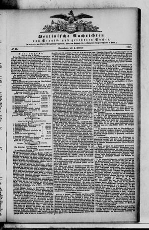 Berlinische Nachrichten von Staats- und gelehrten Sachen vom 04.02.1865