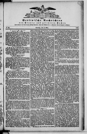 Berlinische Nachrichten von Staats- und gelehrten Sachen vom 05.03.1865