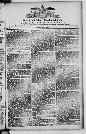 Berlinische Nachrichten von Staats- und gelehrten Sachen vom 08.03.1865