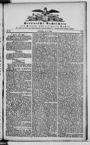 Berlinische Nachrichten von Staats- und gelehrten Sachen vom 09.03.1865
