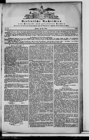 Berlinische Nachrichten von Staats- und gelehrten Sachen vom 31.03.1865