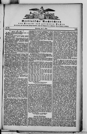 Berlinische Nachrichten von Staats- und gelehrten Sachen vom 07.05.1865