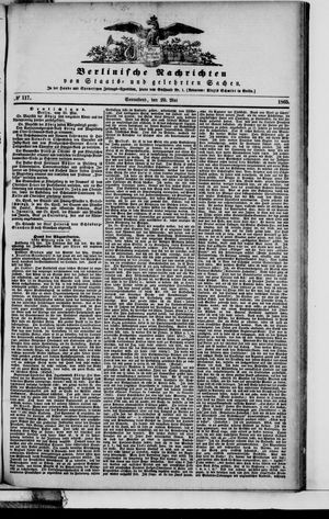Berlinische Nachrichten von Staats- und gelehrten Sachen vom 20.05.1865