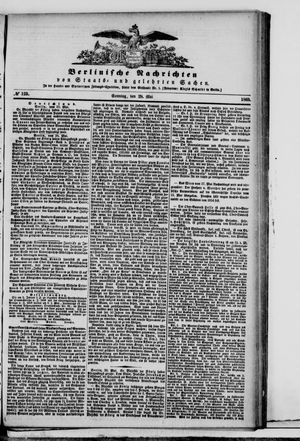 Berlinische Nachrichten von Staats- und gelehrten Sachen vom 28.05.1865