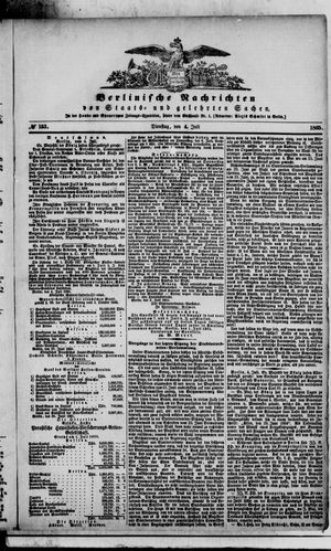 Berlinische Nachrichten von Staats- und gelehrten Sachen vom 04.07.1865