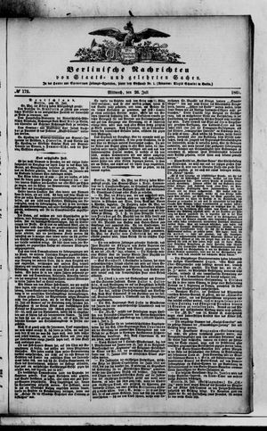 Berlinische Nachrichten von Staats- und gelehrten Sachen vom 26.07.1865