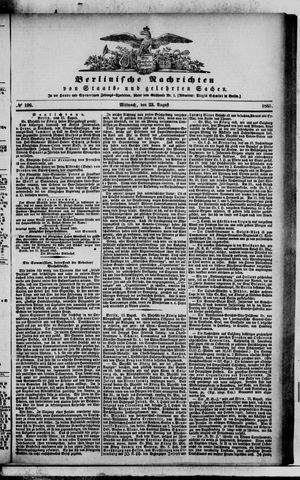 Berlinische Nachrichten von Staats- und gelehrten Sachen vom 23.08.1865
