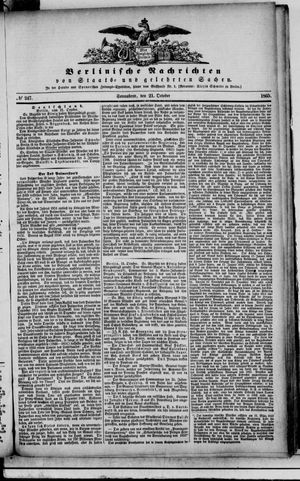Berlinische Nachrichten von Staats- und gelehrten Sachen vom 21.10.1865