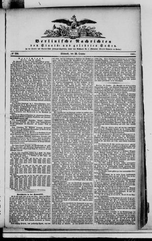 Berlinische Nachrichten von Staats- und gelehrten Sachen vom 25.10.1865