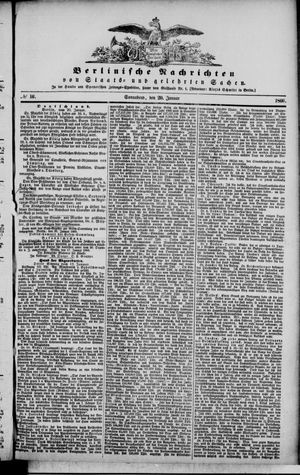 Berlinische Nachrichten von Staats- und gelehrten Sachen on Jan 20, 1866