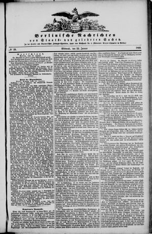 Berlinische Nachrichten von Staats- und gelehrten Sachen vom 24.01.1866