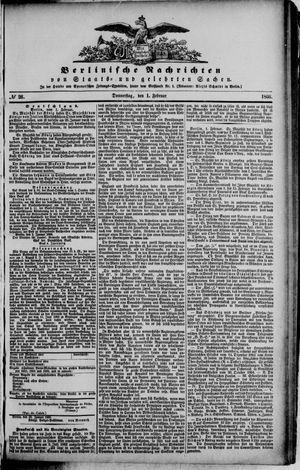 Berlinische Nachrichten von Staats- und gelehrten Sachen on Feb 1, 1866