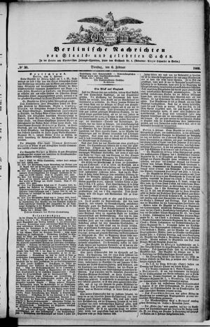 Berlinische Nachrichten von Staats- und gelehrten Sachen vom 06.02.1866