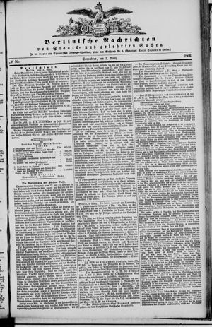 Berlinische Nachrichten von Staats- und gelehrten Sachen vom 03.03.1866