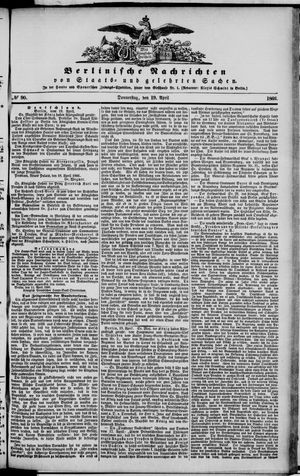 Berlinische Nachrichten von Staats- und gelehrten Sachen vom 19.04.1866
