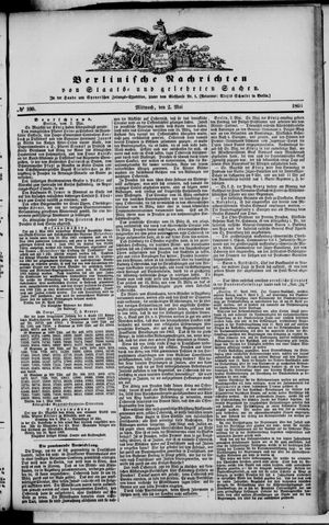 Berlinische Nachrichten von Staats- und gelehrten Sachen vom 02.05.1866