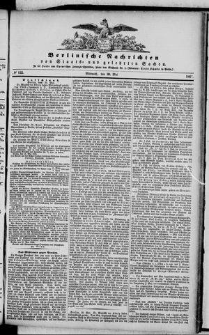 Berlinische Nachrichten von Staats- und gelehrten Sachen vom 30.05.1866