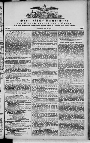 Berlinische Nachrichten von Staats- und gelehrten Sachen vom 09.06.1866