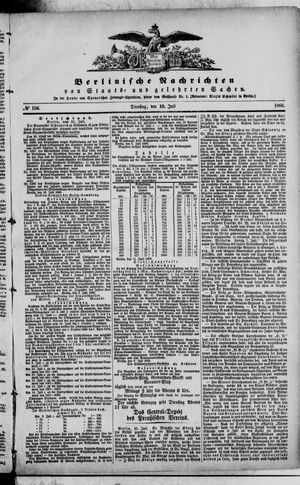Berlinische Nachrichten von Staats- und gelehrten Sachen vom 10.07.1866