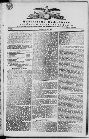Berlinische Nachrichten von Staats- und gelehrten Sachen on Jul 27, 1866