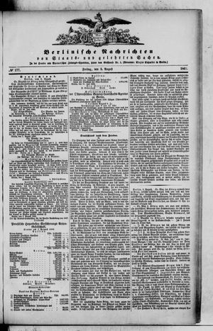 Berlinische Nachrichten von Staats- und gelehrten Sachen vom 03.08.1866