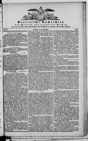 Berlinische Nachrichten von Staats- und gelehrten Sachen vom 09.12.1866