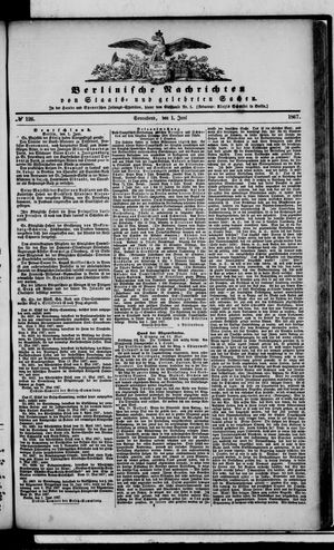 Berlinische Nachrichten von Staats- und gelehrten Sachen on Jun 1, 1867