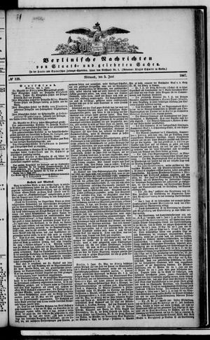 Berlinische Nachrichten von Staats- und gelehrten Sachen on Jun 5, 1867