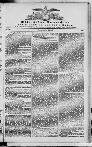 Berlinische Nachrichten von Staats- und gelehrten Sachen vom 20.07.1867