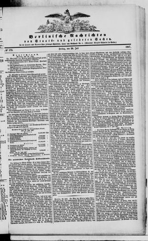 Berlinische Nachrichten von Staats- und gelehrten Sachen on Jul 26, 1867