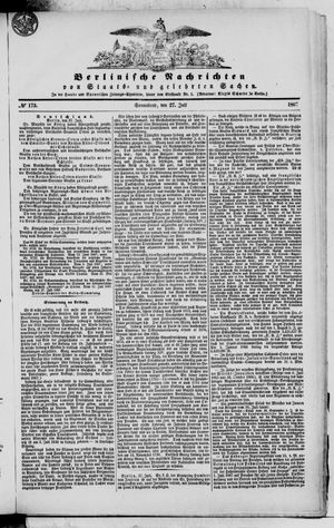 Berlinische Nachrichten von Staats- und gelehrten Sachen on Jul 27, 1867