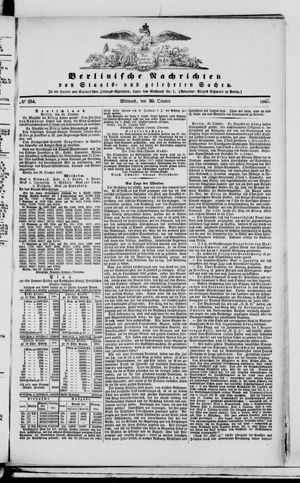 Berlinische Nachrichten von Staats- und gelehrten Sachen on Oct 30, 1867