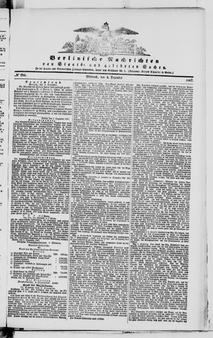 Berlinische Nachrichten von Staats- und gelehrten Sachen on Dec 4, 1867