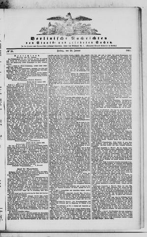 Berlinische Nachrichten von Staats- und gelehrten Sachen vom 24.01.1868