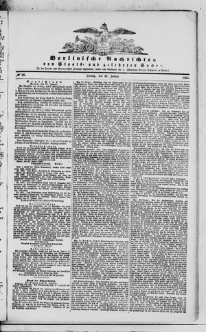 Berlinische Nachrichten von Staats- und gelehrten Sachen vom 31.01.1868