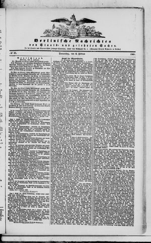 Berlinische Nachrichten von Staats- und gelehrten Sachen vom 06.02.1868
